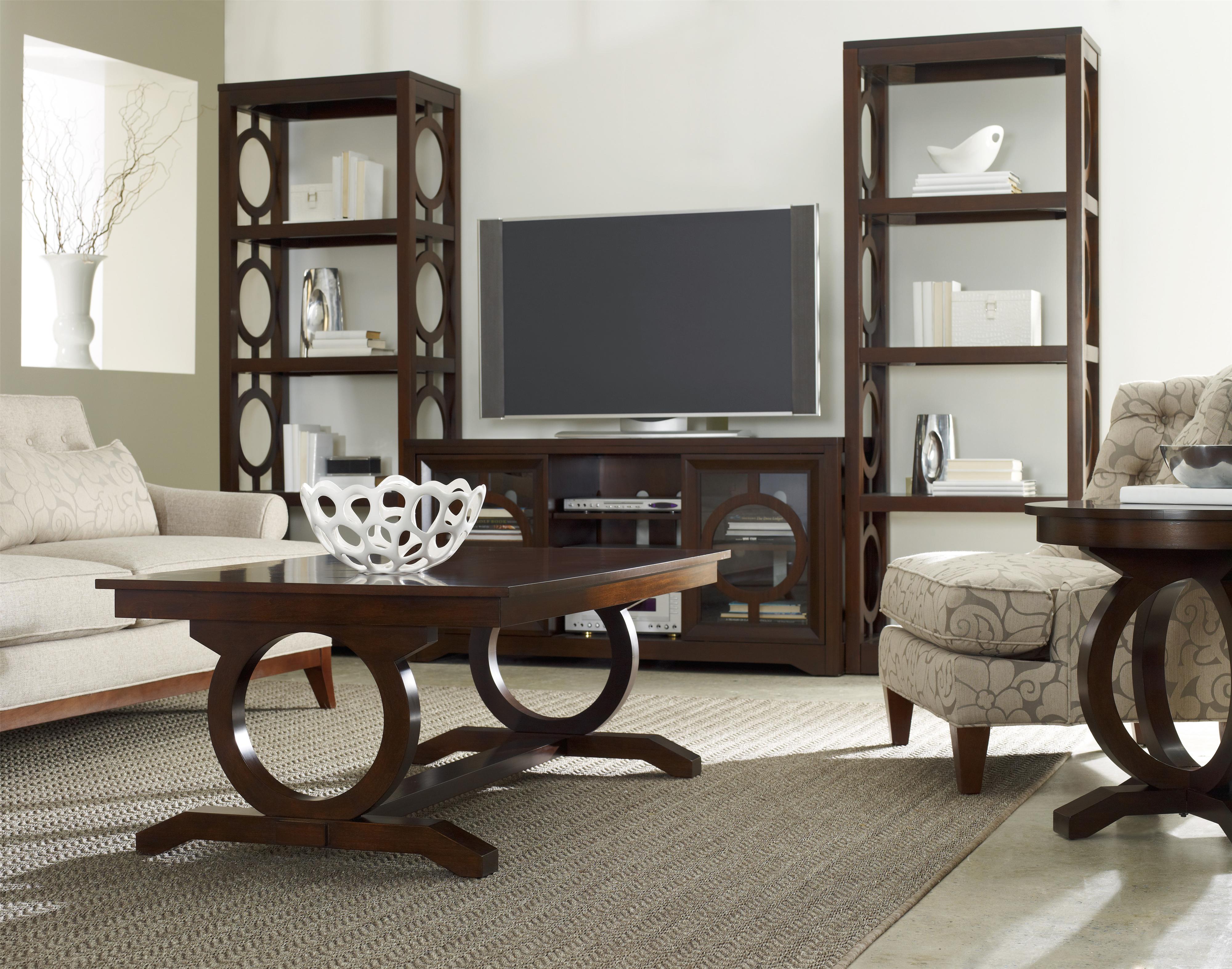 Hooker Furniture Kinsey Contemporary Cocktail Table with Open Circle